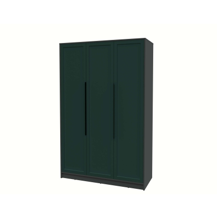 Шкаф распашной Тренд КТ-Ш3 (Антрацит ЛДСП/ Изумруд ЛМДФ) Ш1360 В2128 Г547